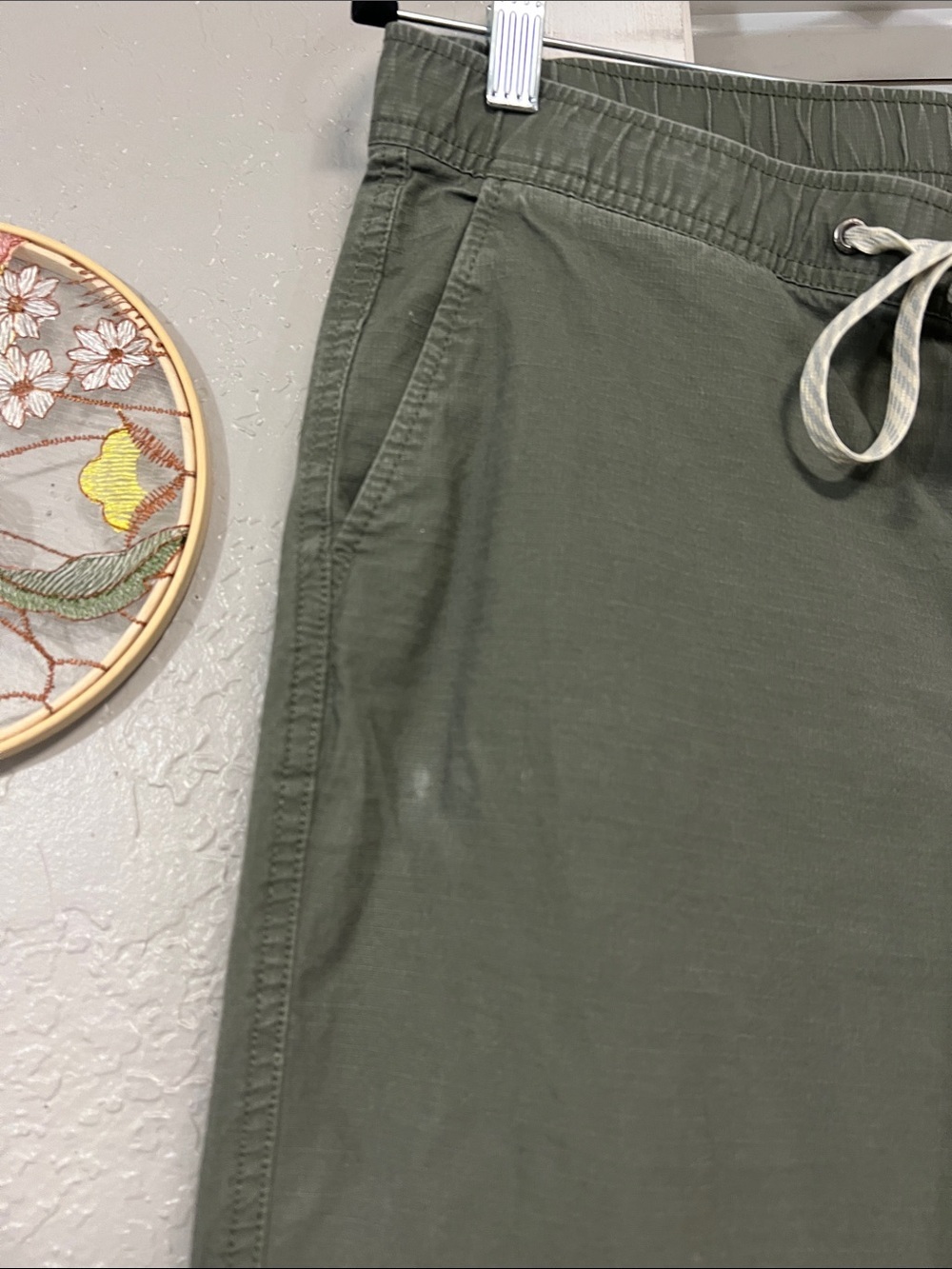 VUORI RIPSTOP WOMEN’S COTTON PANTS GREEN SIZE MEDIUM - Picture 4 of 12